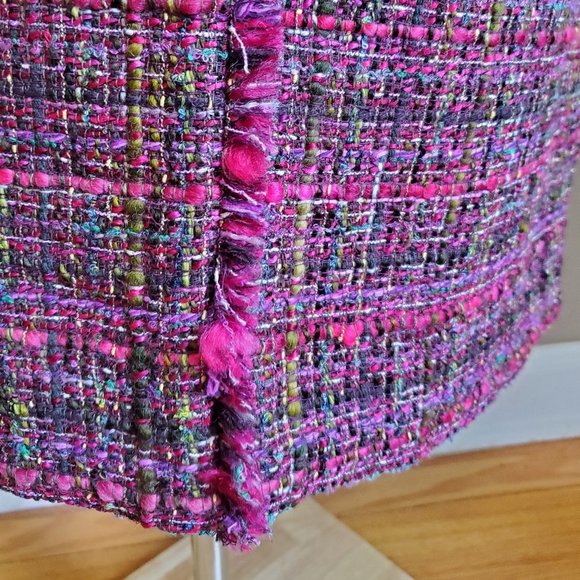 Doncaster Wool Boucle Tweed A-Line Skirt Small - Picture 14 of 15